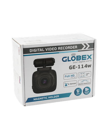 Cameră auto DVR Globex GE-114w, Negru
