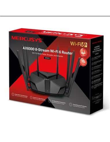 Беспроводной маршрутизатор MERCUSYS MR90X, Чёрный