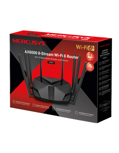 Беспроводной маршрутизатор MERCUSYS MR90X, Чёрный