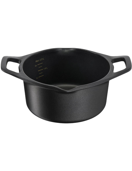 Кастрюля Tefal E2494444, 2,8л, 20см, Чёрный
