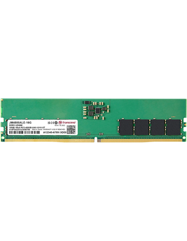 Оперативная память Transcend JetRam, DDR5 SDRAM, 4800 МГц, 16Гб, JM4800ALE-16G