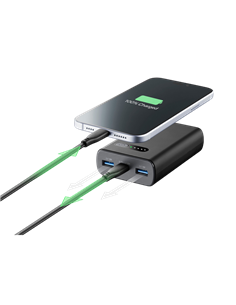Портативное зарядное устройство Cellularline Fast PD 20Вт, 10000мА·ч, Чёрный 2