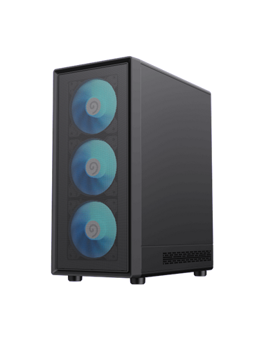 Carcasă PC Gamemax Storm 2 AB, Midi-Tower, Fără PSU, Negru