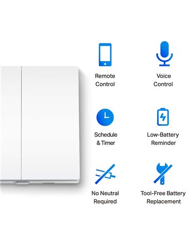Comutator inteligent de lumină TP-LINK Tapo S220, Alb