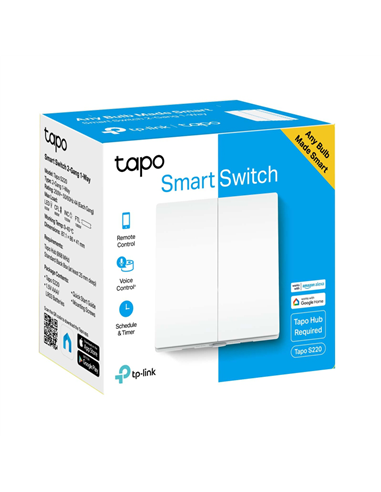 Comutator inteligent de lumină TP-LINK Tapo S220, Alb