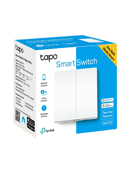 Comutator inteligent de lumină TP-LINK Tapo S220, Alb