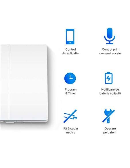 Comutator inteligent de lumină TP-LINK Tapo S220, Alb