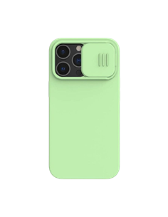 Husă Nillkin iPhone 13 Pro, CamShield Silky Silicone, Mint Green