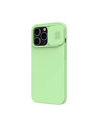 Husă Nillkin iPhone 13 Pro, CamShield Silky Silicone, Mint Green