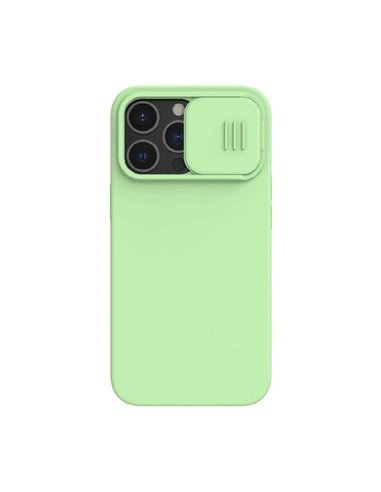 Husă Nillkin iPhone 13 Pro, CamShield Silky Silicone, Mint Green