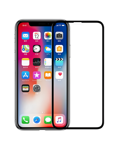 Защитное стекло Nillkin  iPhone XS/X 3D CP + Max, Чёрный