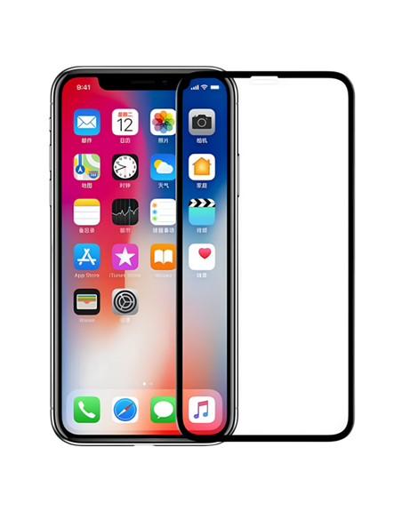 Защитное стекло Nillkin  iPhone XS/X 3D CP + Max, Чёрный