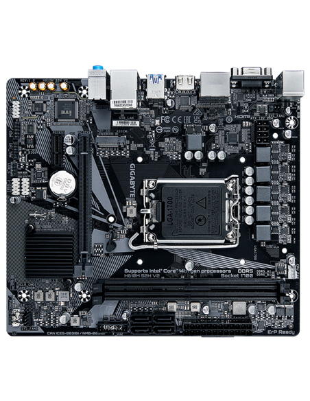 Материнская плата Gigabyte H610M S2H V2, LGA1700, Intel H610, Micro-ATX