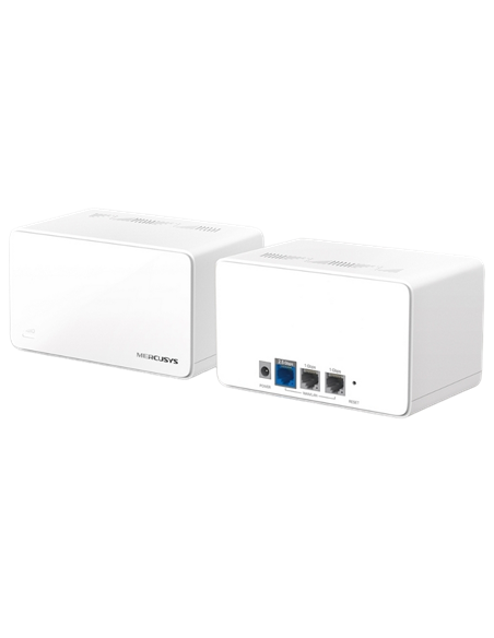 Sistem Wi-Fi Mesh MERCUSYS Halo H90X(2-pack), Wi-Fi, Alb
