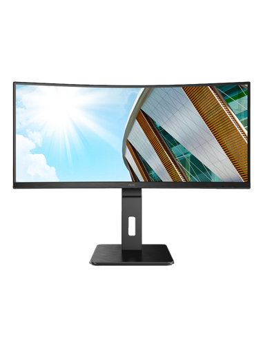 34" Monitor AOC CU34P2A, VA 3440x1440 WQHD, Negru