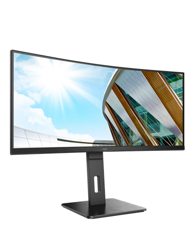 34" Monitor AOC CU34P2A, VA 3440x1440 WQHD, Negru