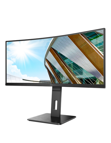 34" Monitor AOC CU34P2A, VA 3440x1440 WQHD, Negru