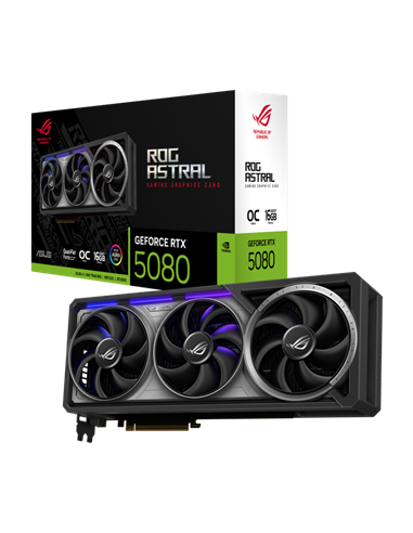 Видеокарта ASUS ROG-ASTRAL-RTX5080-O16G-GAMING, 16GB GDDR7 256бит