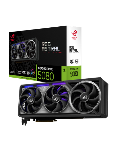 Видеокарта ASUS ROG-ASTRAL-RTX5080-O16G-GAMING, 16GB GDDR7 256бит