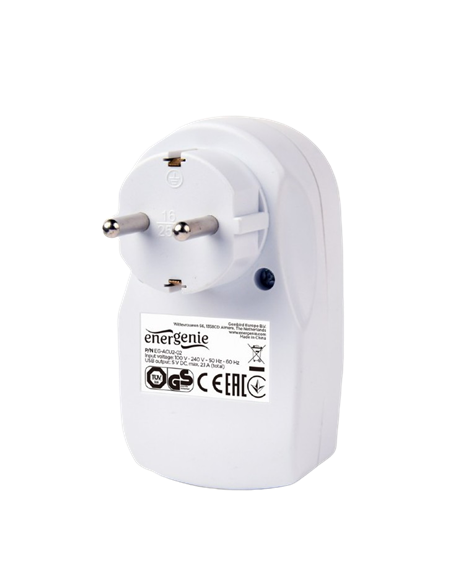 Зарядное устройство Energenie EG-ACU2-02, Белый