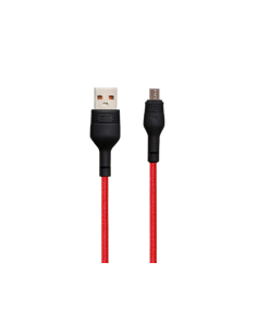 Кабель для зарядки и синхронизации XO NB55, Micro-USB/USB Type-A, 1м, Красный