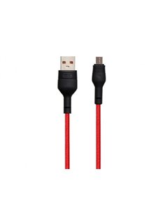 Кабель для зарядки и синхронизации XO NB55, Micro-USB/USB Type-A, 1м, Красный 2