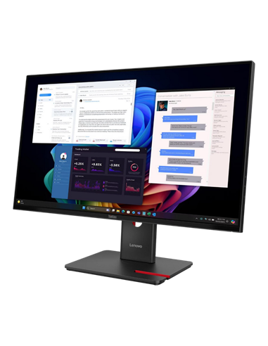 27" Monitor Lenovo ThinkVision T27UD-40, IPS 3840x2160 4K UHD, Negru