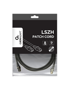 Патч-корд Cablexpert PP8-LSZHCU-BK-2M, Cat8 S/FTP, 2м, Черный 2