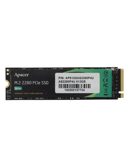 Накопитель SSD Apacer AS2280P4U, 512Гб, AP512GAS2280P4U-1