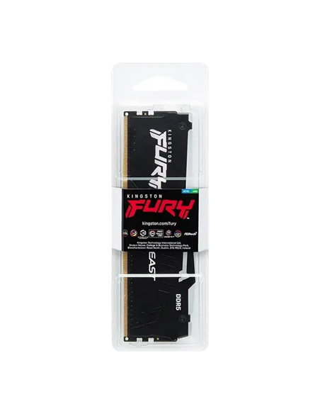 Оперативная память Kingston FURY Beast RGB, DDR5 SDRAM, 5600 МГц, 32 ГБ, KF560C36BBEA-32
