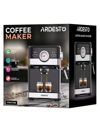 Cafetiera manuala Ardesto YCM-E16B, 1100W, Negru
