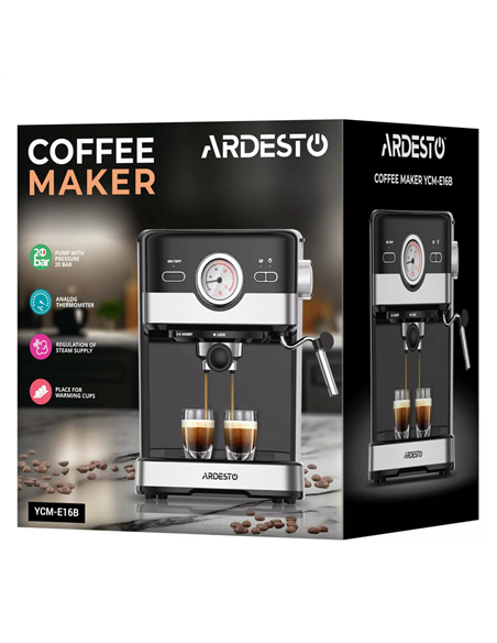 Cafetiera manuala Ardesto YCM-E16B, 1100W, Negru