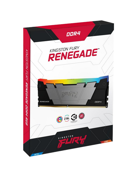 Оперативная память Kingston FURY Renegade RGB, DDR4 SDRAM, 3200 МГц, 64Гб, KF432C16RB2AK2/64