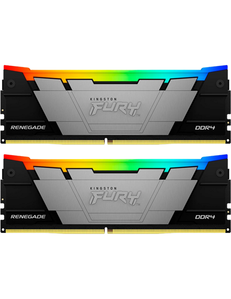 Оперативная память Kingston FURY Renegade RGB, DDR4 SDRAM, 3200 МГц, 64Гб, KF432C16RB2AK2/64