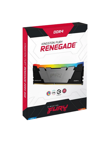 Оперативная память Kingston FURY Renegade RGB, DDR4 SDRAM, 3200 МГц, 64Гб, KF432C16RB2AK2/64