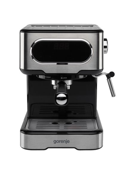 Cafetiera manuala Gorenje ESCM15DBK, 1100W, Argintiu