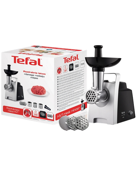 Mașină de tocat carne Tefal NE108831, Negru Argintiu
