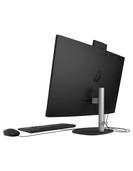 Computer All-in-One HP 27-cr1005ci, 27", Intel Core Ultra 7 155U, 16GB/512GB, FreeDOS, Negru