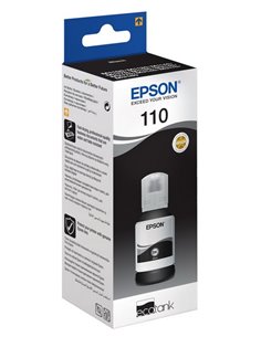 Recipient de cerneală Epson 110 EcoTank, C13T03P14A, Negru 2