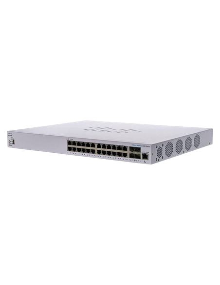 Сетевой коммутатор Cisco CBS350-24XS, 20x 10/100/1000/10000 Мбит/с, 4x SFP+