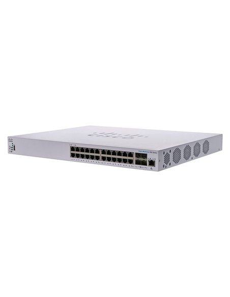 Сетевой коммутатор Cisco CBS350-24XS, 20x 10/100/1000/10000 Мбит/с, 4x SFP+