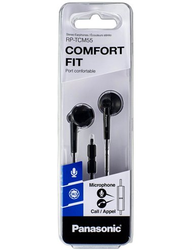 Наушники Panasonic RP-TCM55GC, Чёрный