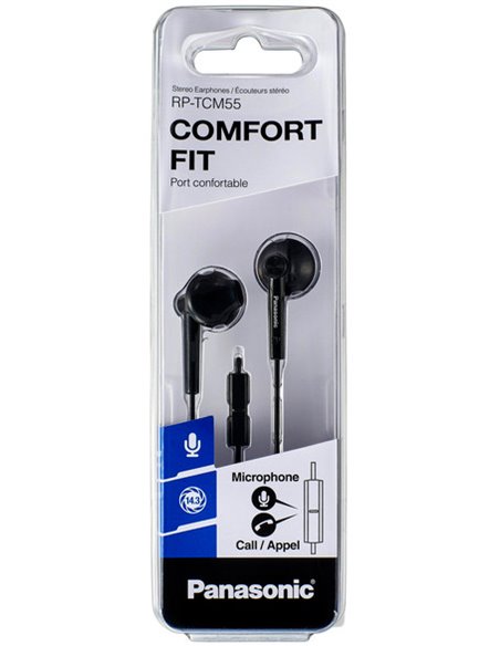 Наушники Panasonic RP-TCM55GC, Чёрный