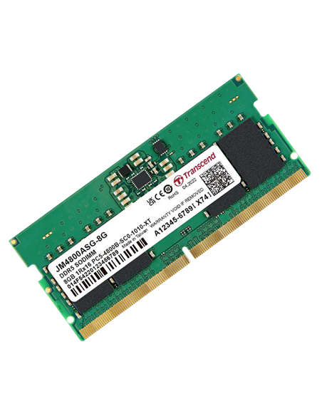 Оперативная память Transcend JM4800ASG-8G, DDR5 SDRAM, 4800 МГц, 8Гб, JM4800ASG-8G