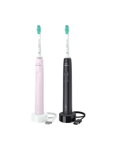 Periuța de dinți electrică sonică Philips HX3675/15, Negru | Roz