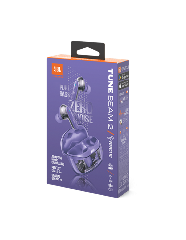 Наушники JBL Tune Beam 2 Ghost Edition, Фиолетовый