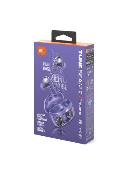 Наушники JBL Tune Beam 2 Ghost Edition, Фиолетовый