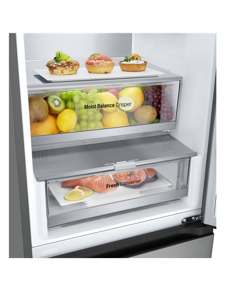 Холодильник LG GBV5240DPY, Нержавеющая сталь