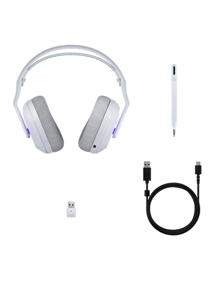Наушники Logitech G522, Bluetooth/USB, Белый