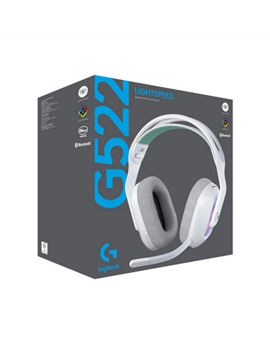 Наушники Logitech G522, Bluetooth/USB, Белый